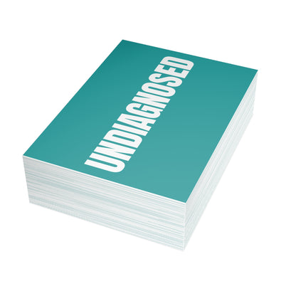 Deep Aqua Postcard Set Pack of 10, 30 or 50 w/ Envelopes | Coordinated Collection