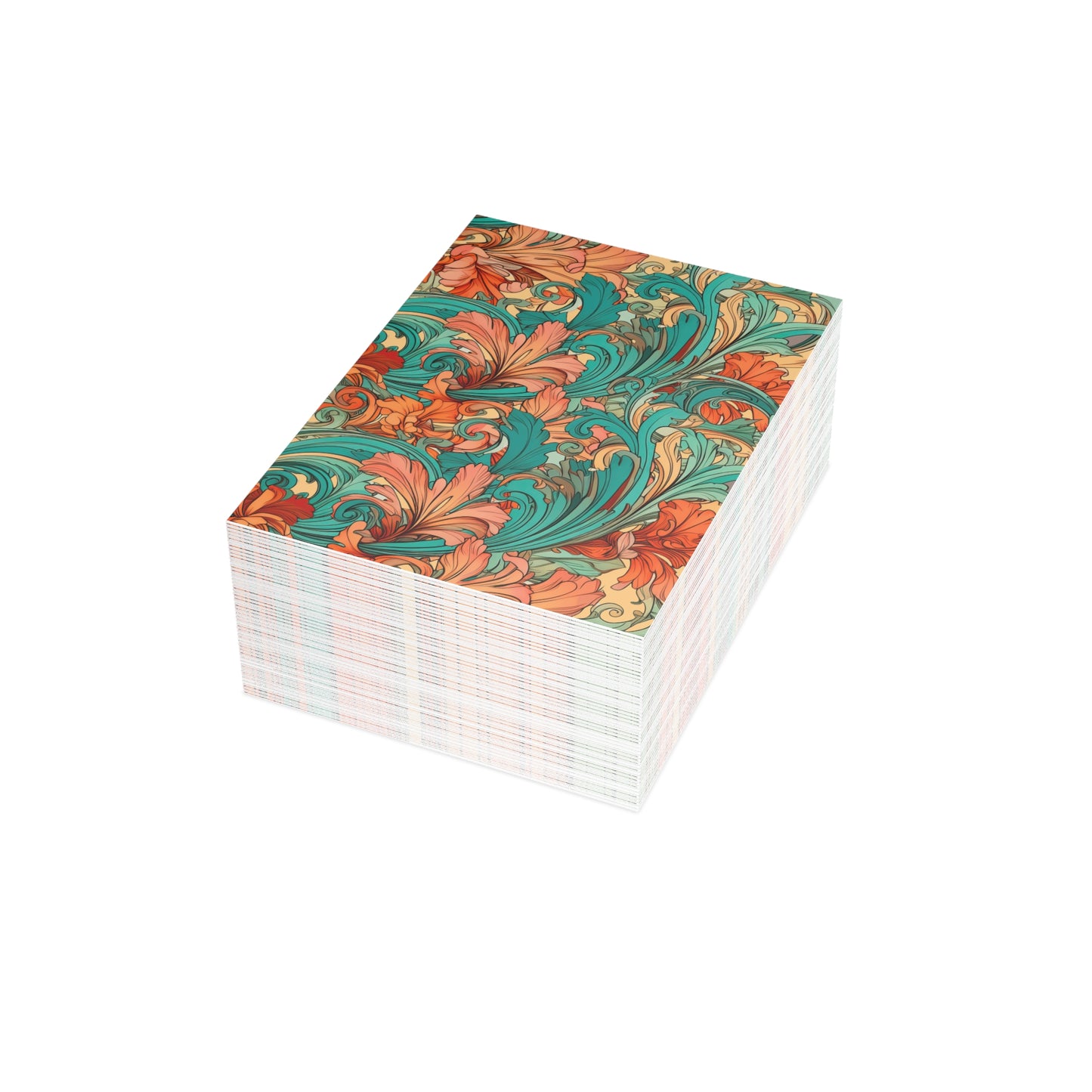 Coral Flourish Postcards Botanical Floral Postcard Set