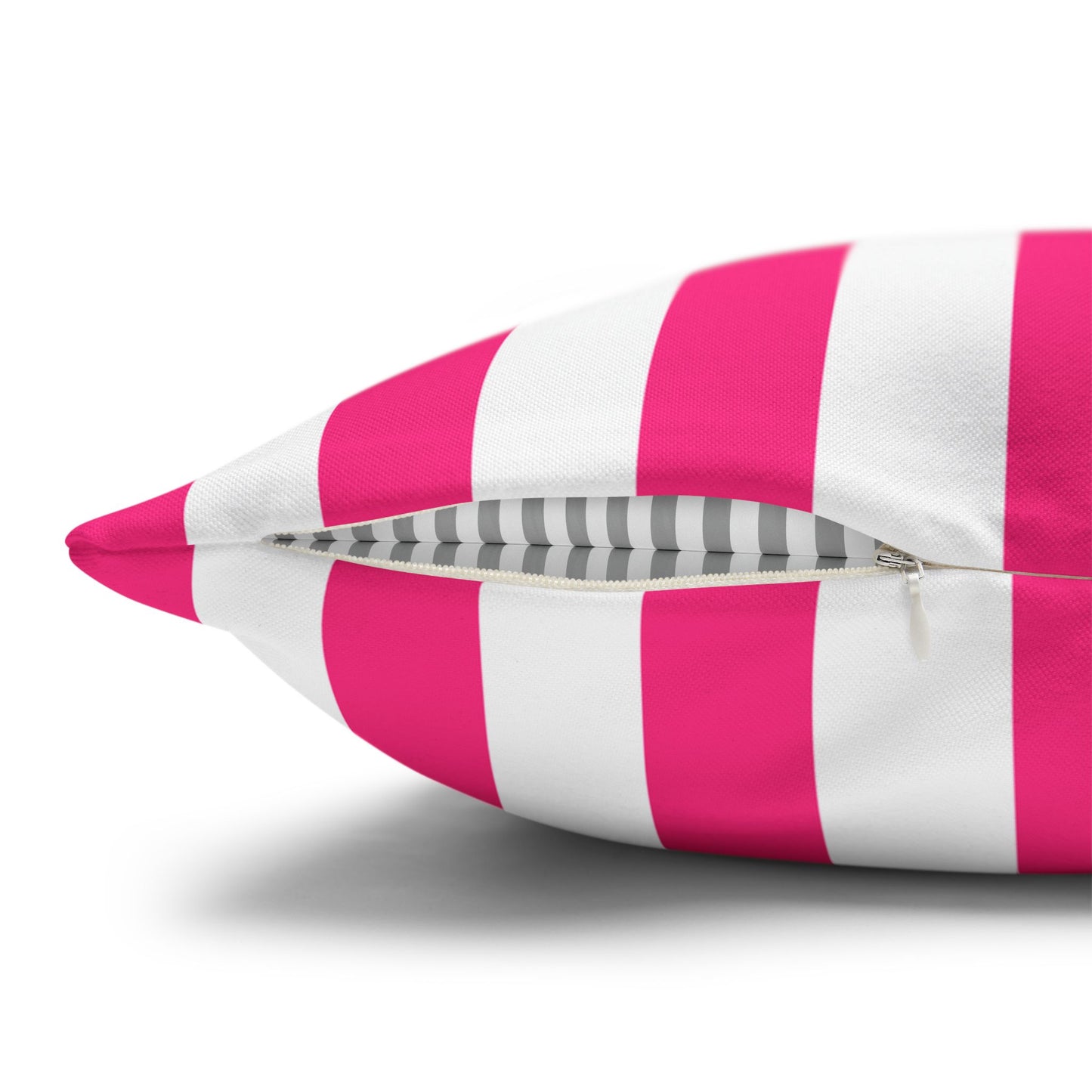 Pink Stripe Canvas Pillow Cover 20 x 20