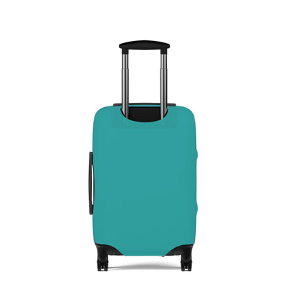 Deep Aqua Luggage Cover Travel Suitcase Cover Protective Stretch Cover