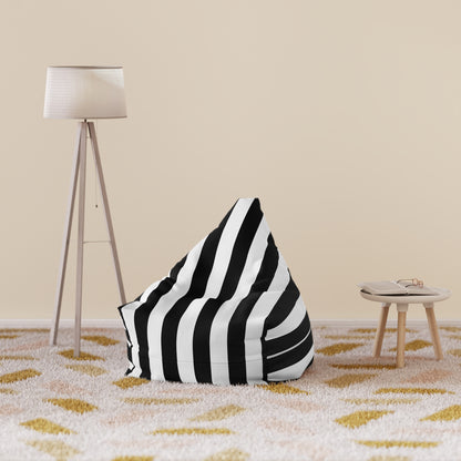 Pink Stripe Bean Bag Chair Cover Pink and White Striped Lounge Chair Cover