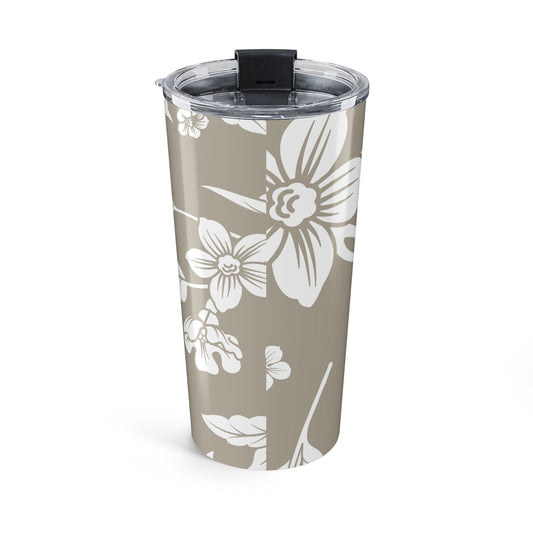 Warm Stone Floral 20oz Stainless Steel Tumbler | Coordinated Collection