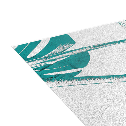 Monstera Leaf Deep Aqua Postcards