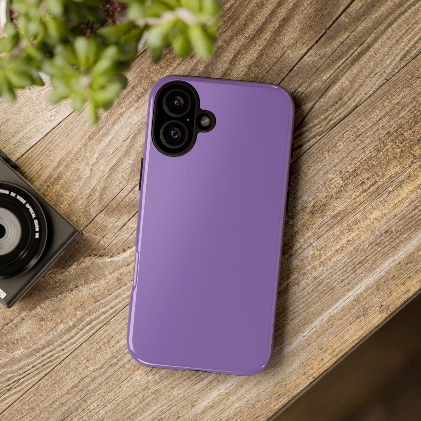 Purple Tough Cell Phone Case Matte or Glossy Protective Case iPhone Samsung