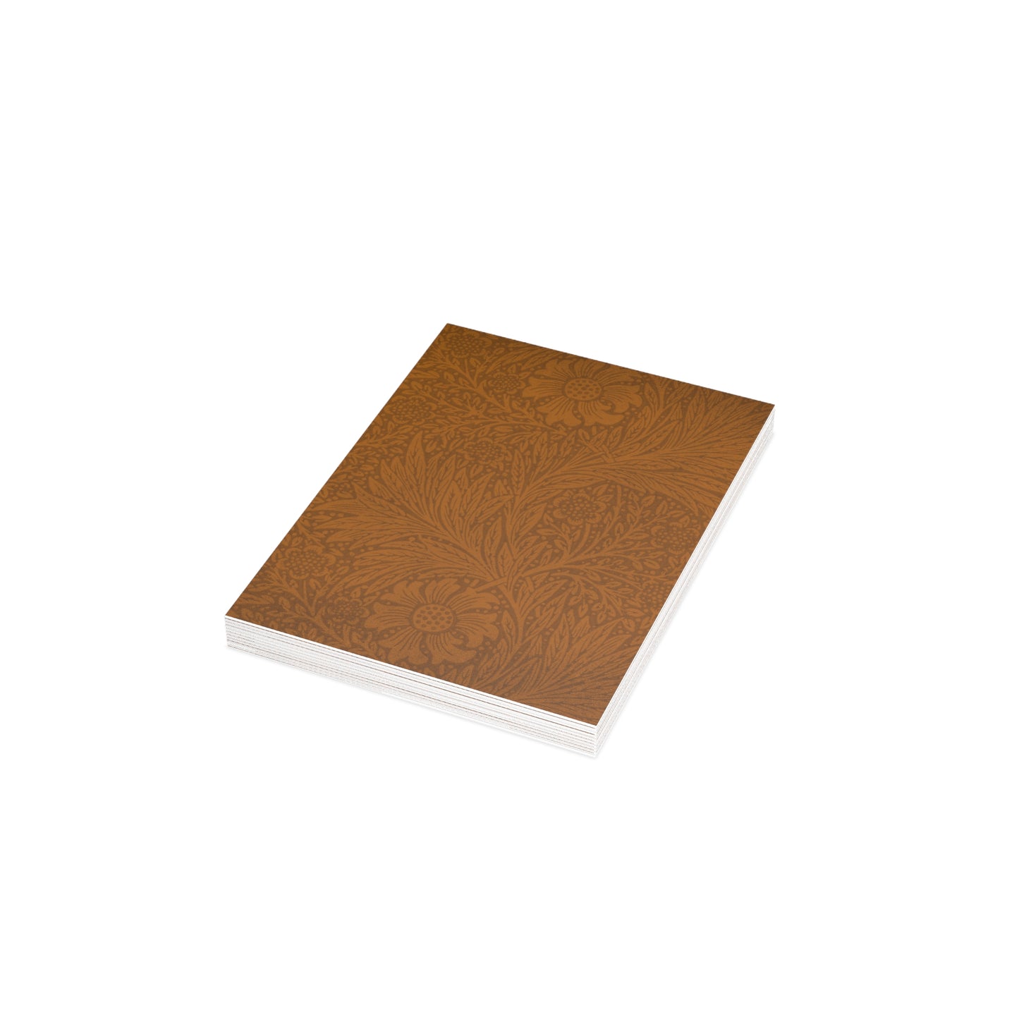 Saddle Tan Floral Postcard Set Pack of 10, 30 or 50 w/ Envelopes | Coordinated Collection