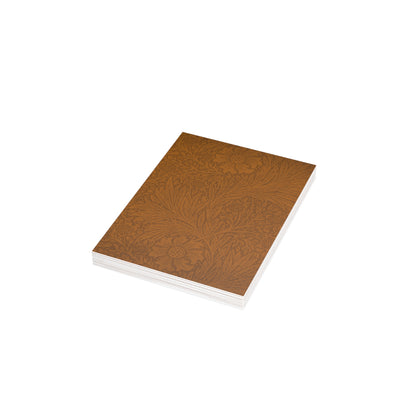 Saddle Tan Floral Postcard Set Pack of 10, 30 or 50 w/ Envelopes | Coordinated Collection