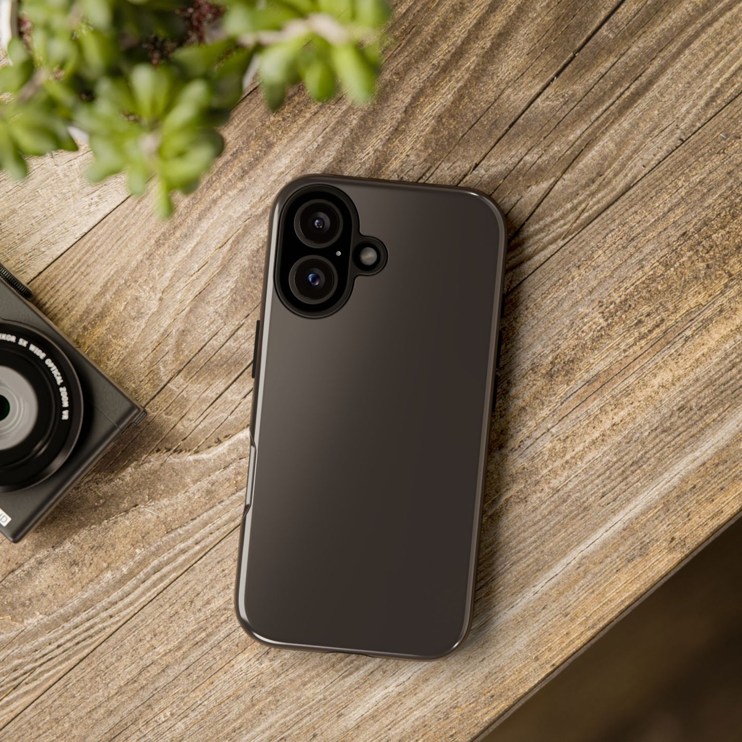 Muted Charcoal Tough Cell Phone Case Matte or Glossy Protective Case iPhone Samsung