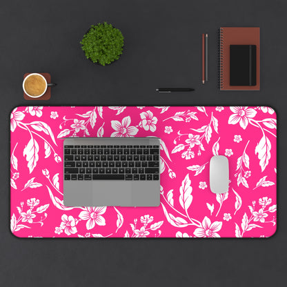 Pink Floral Desk Pad (12x18, 12x22 or 16x32)