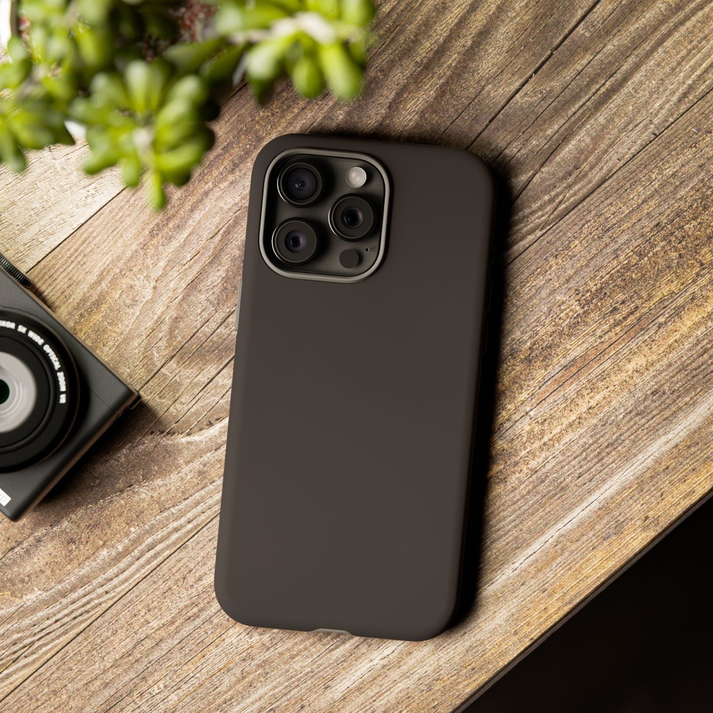 Muted Charcoal Tough Cell Phone Case Matte or Glossy Protective Case iPhone Samsung