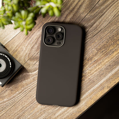 Muted Charcoal Tough Cell Phone Case Matte or Glossy Protective Case iPhone Samsung