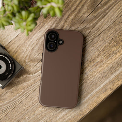 Chocolate Brown Tough Cell Phone Case Matte or Glossy Protective Case iPhone Samsung