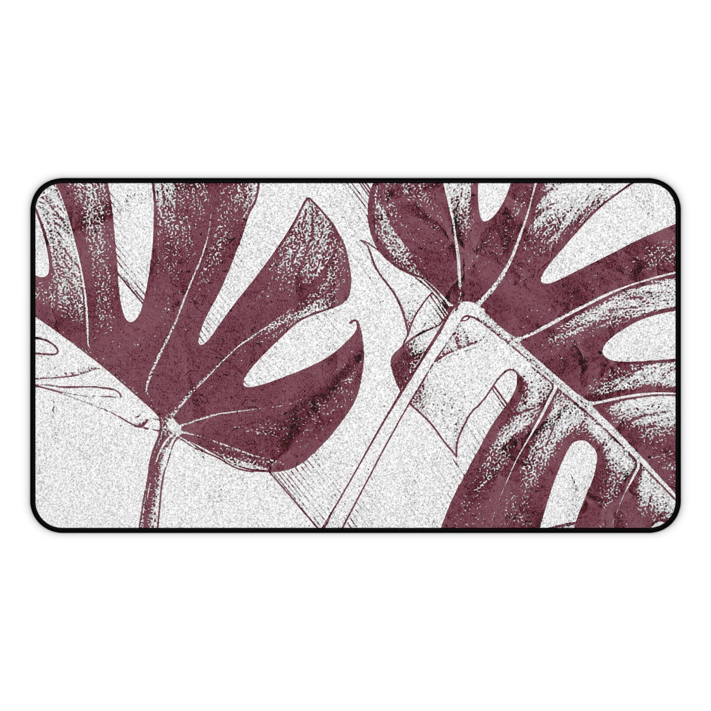Monstera Leaf Mauve Desk Pad