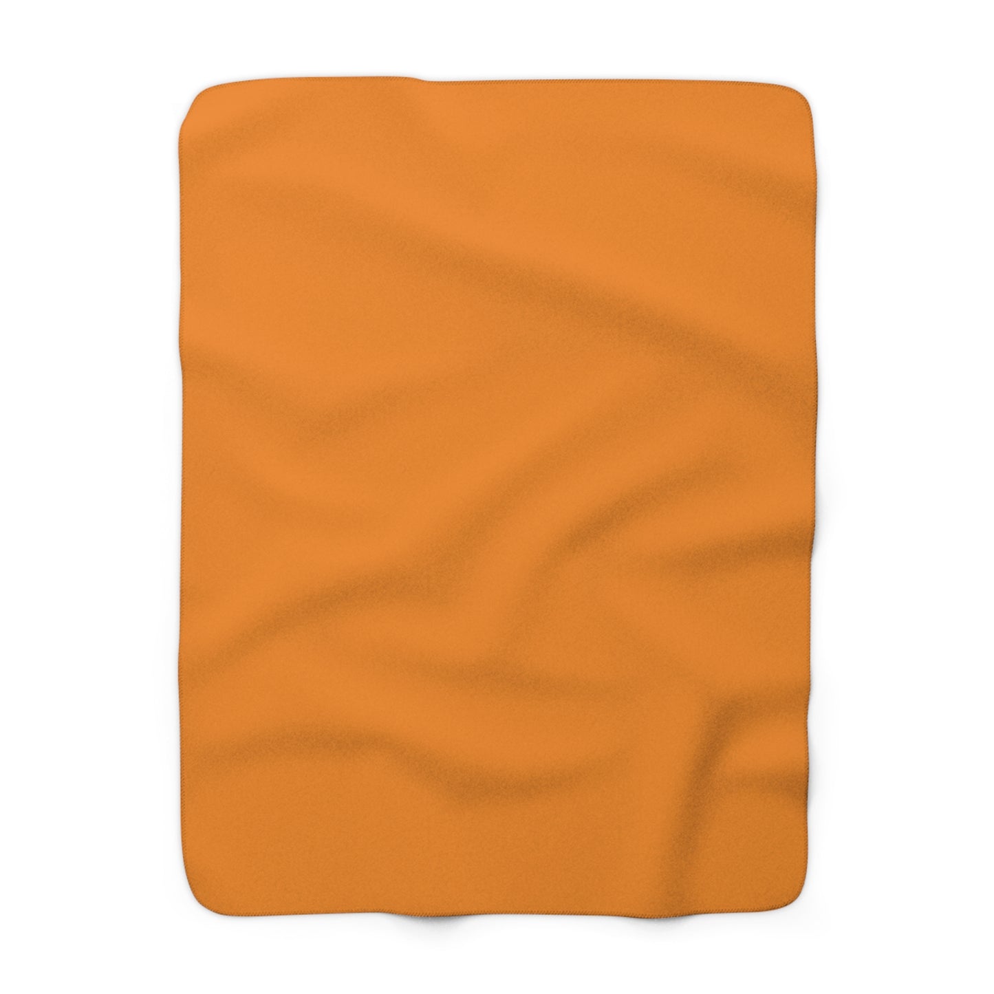 Tangerine Sherpa Fleece Blanket Cozy Plush Throw 3 Sizes Soft Warm Blanket