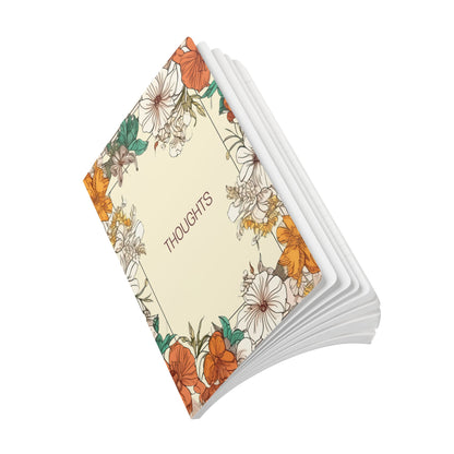Watercolor Hibiscus Softcover Journal Floral Botanical Notebook A5 Lined Journal