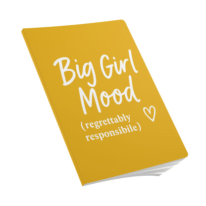 Honey Yellow Big Girl Mood A5 Lined Journal