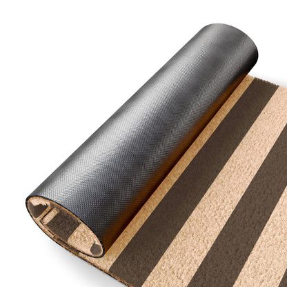 Black Stripe Door Mat 24 x 16
