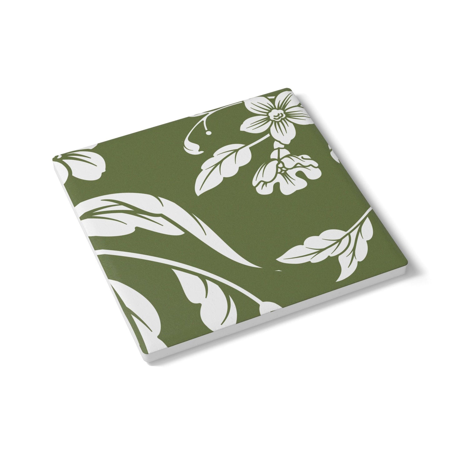 Olive Floral Ceramic Coaster Coordinated Collection