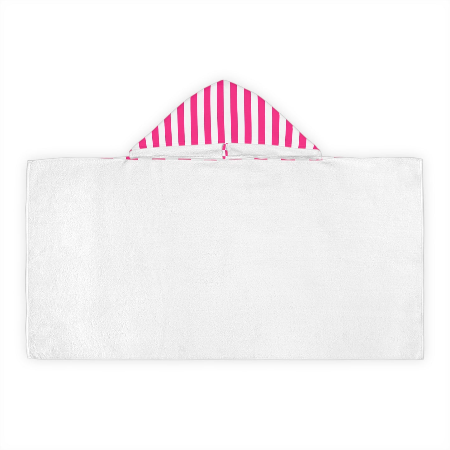 Pink Stripe Baby/Kid Hooded Towel Pink Bath Towel
