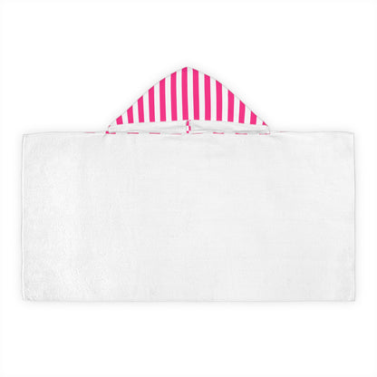 Pink Stripe Baby/Kid Hooded Towel Pink Bath Towel