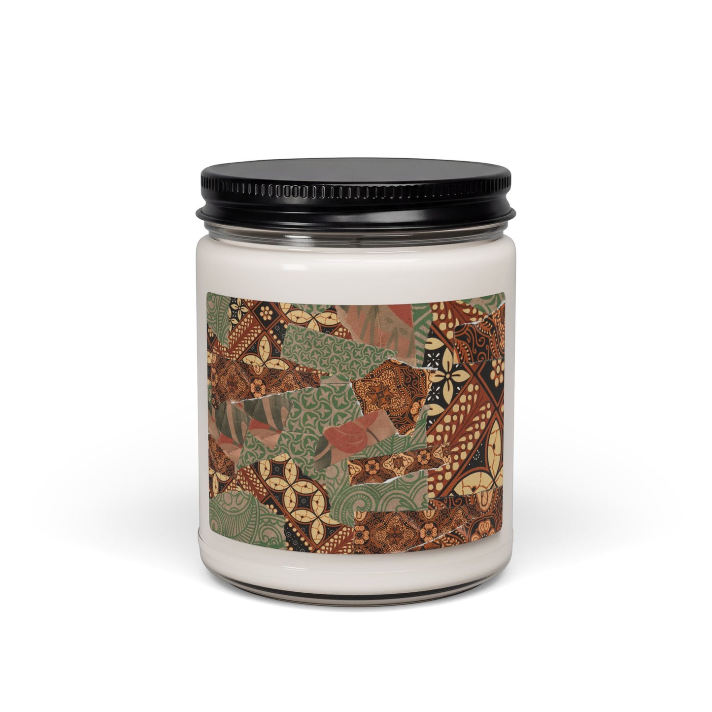 Mosaic Candle Batik Pattern 9oz Soy Candle
