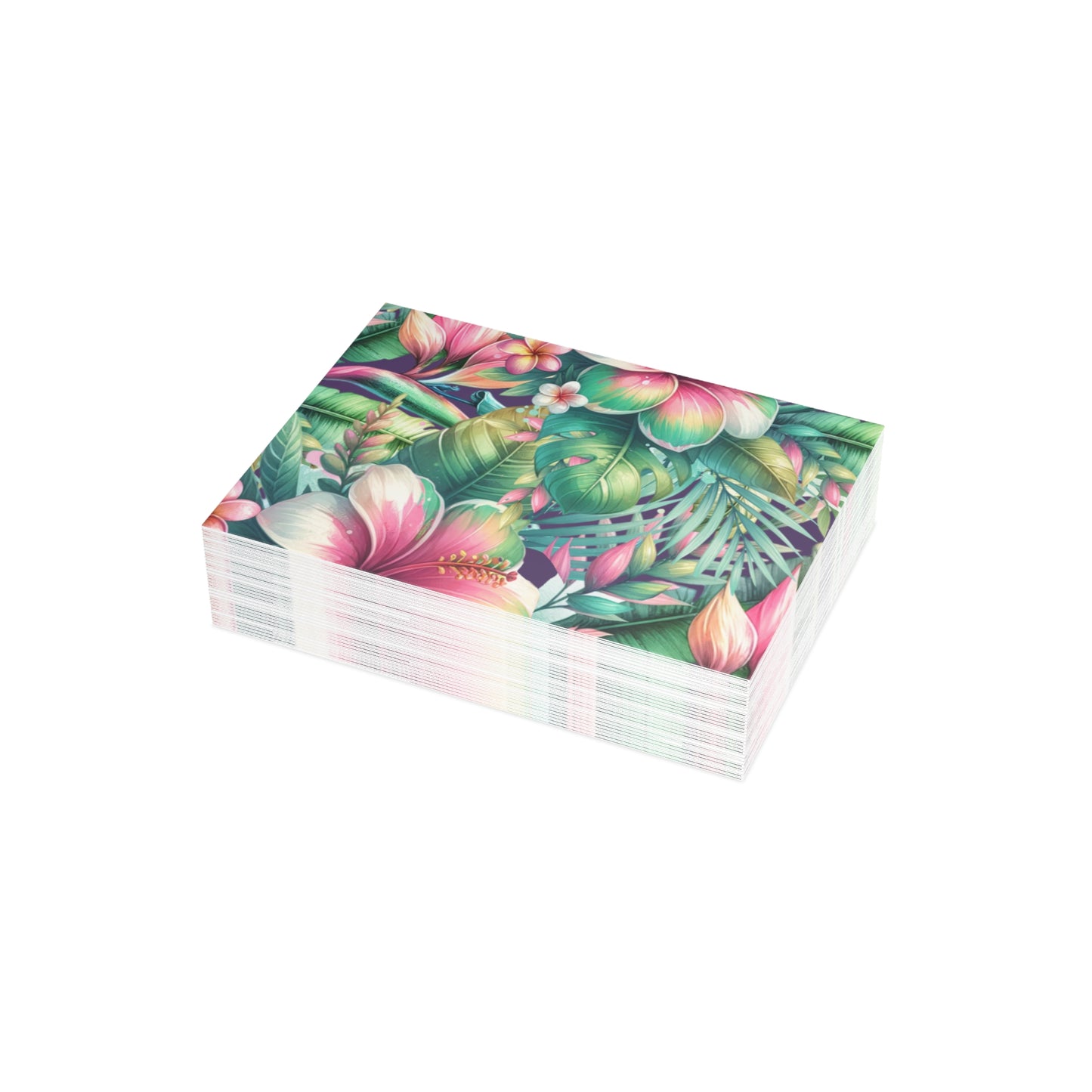 Paradise in Full Bloom Postcard Tropical Floral Botanical Postcards (30, 40 or 50)
