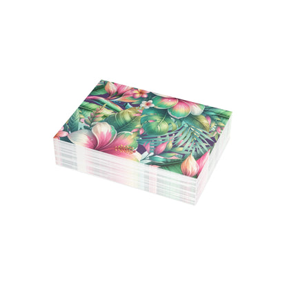 Paradise in Full Bloom Postcard Tropical Floral Botanical Postcards (30, 40 or 50)