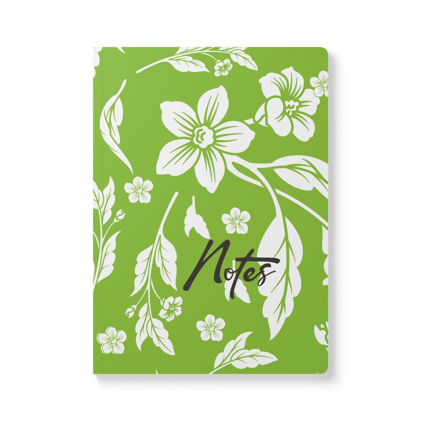 Lime Green Floral A5 Lined Journal Coordinated Collection
