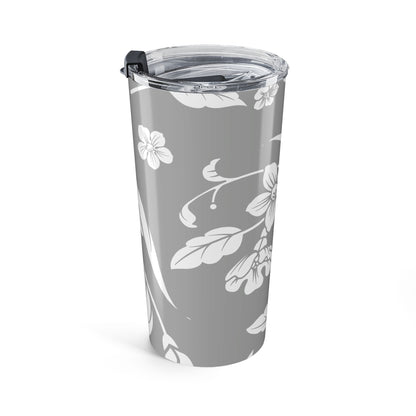 Grayscale Floral 20oz Stainless Steel Tumbler | Coordinated Collection
