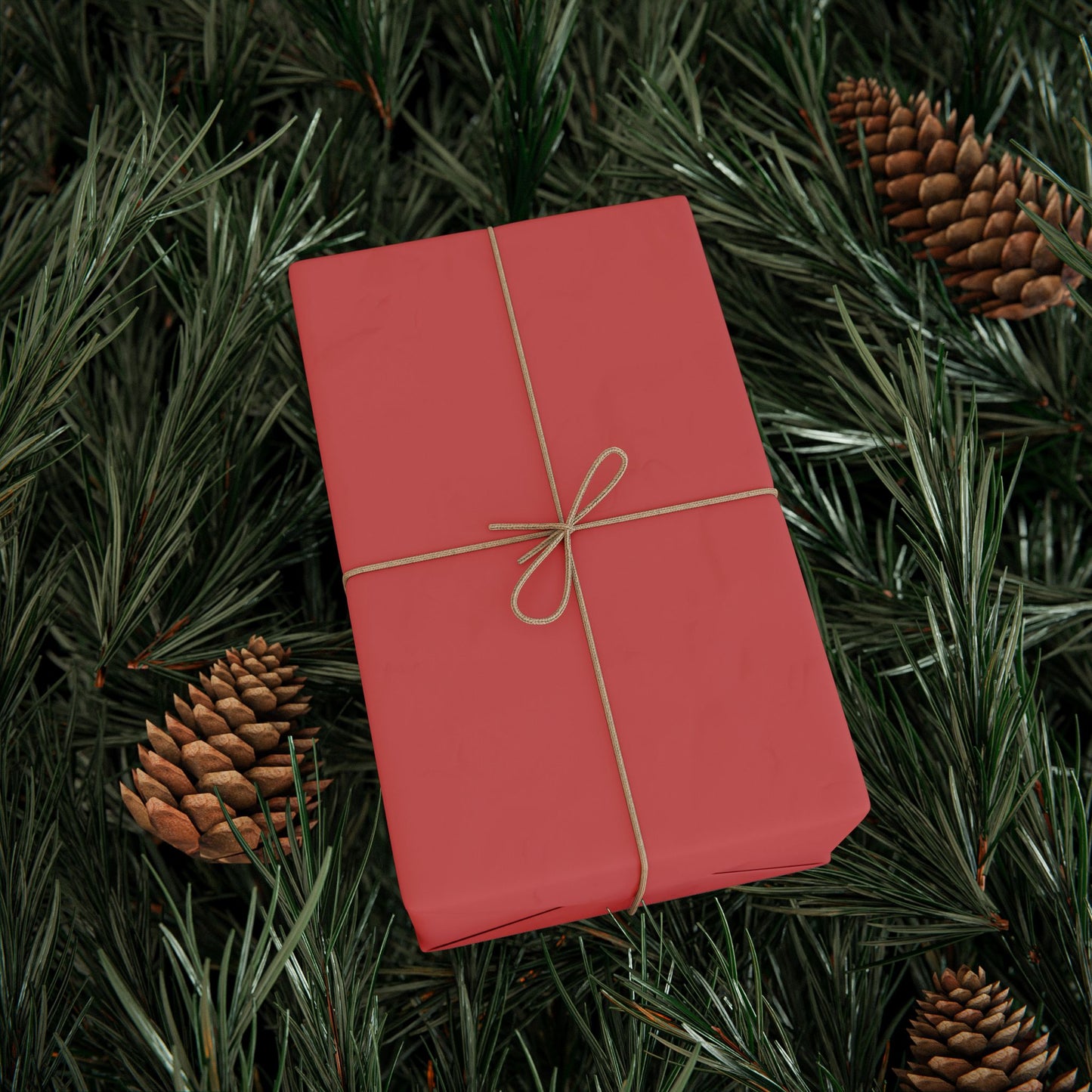 Red Autumns Wrapping Paper Matte or Glossy Gift Wrap 3 Sizes Fine Art Paper