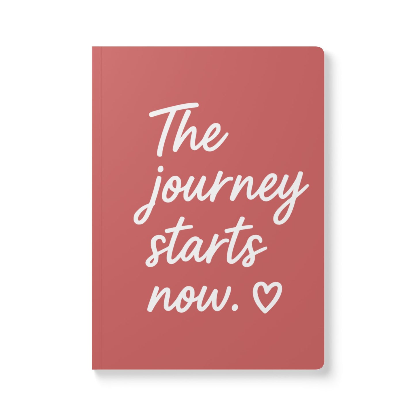 Red Autumns The Journey Starts Now A5 Lined Journal