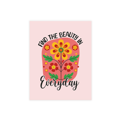 Find the Beauty Postcards Inspirational Floral Postcard Set