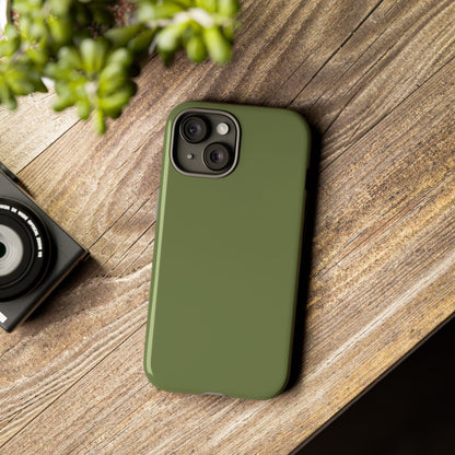 Olive Tough Cell Phone Case Matte or Glossy Protective Case iPhone Samsung
