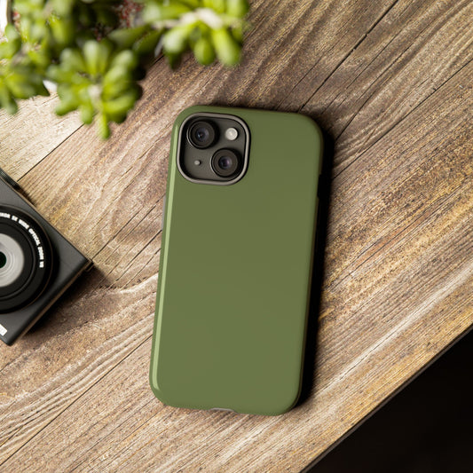 Olive Tough Cell Phone Case Matte or Glossy Protective Case iPhone Samsung