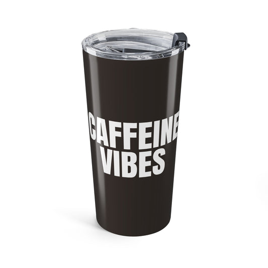 Muted Charcoal Caffeine Vibes 20oz Stainless Steel Tumbler | Color Coordinated Collection