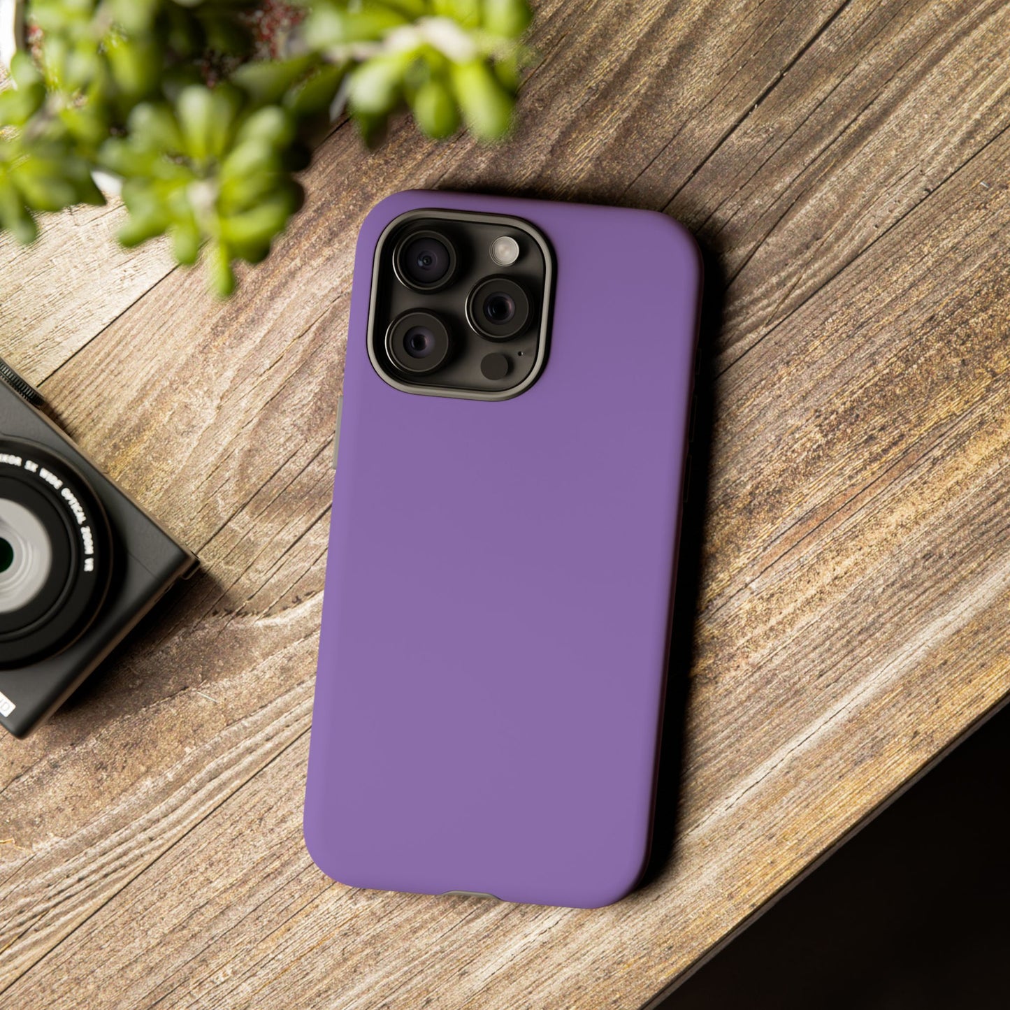 Purple Tough Cell Phone Case Matte or Glossy Protective Case iPhone Samsung
