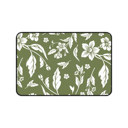 Olive Floral Desk Pad (12x18, 12x22 or 16x32)