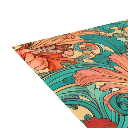 Coral Flourish Postcards Botanical Floral Postcard Set