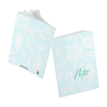 Ocean Blue Floral A5 Lined Journal Coordinated Collection