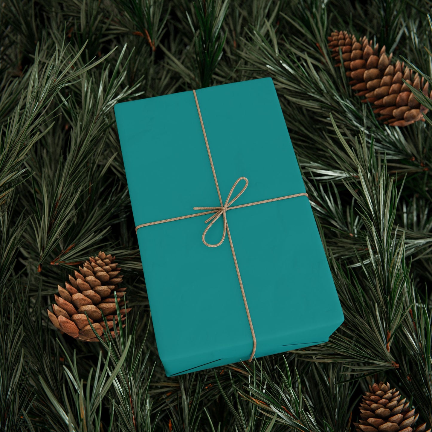 Deep Aqua Wrapping Paper Matte or Glossy Gift Wrap 3 Sizes Fine Art Paper