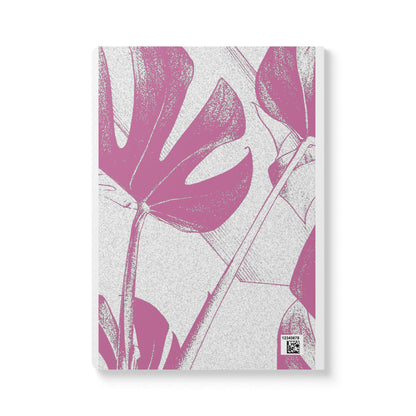 Monstera Leaf Lilac Wine A5 Lined Journal