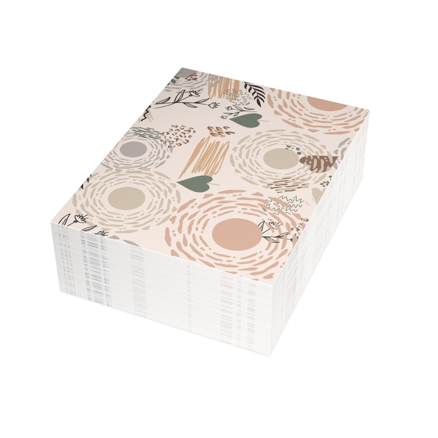 Neutral Flow Postcards Minimal Botanical Postcard Sets (10, 30 or 50)