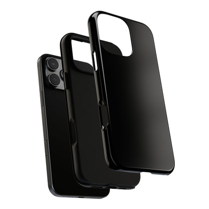Black Tough Cell Phone Case Matte or Glossy Protective Case iPhone Samsung