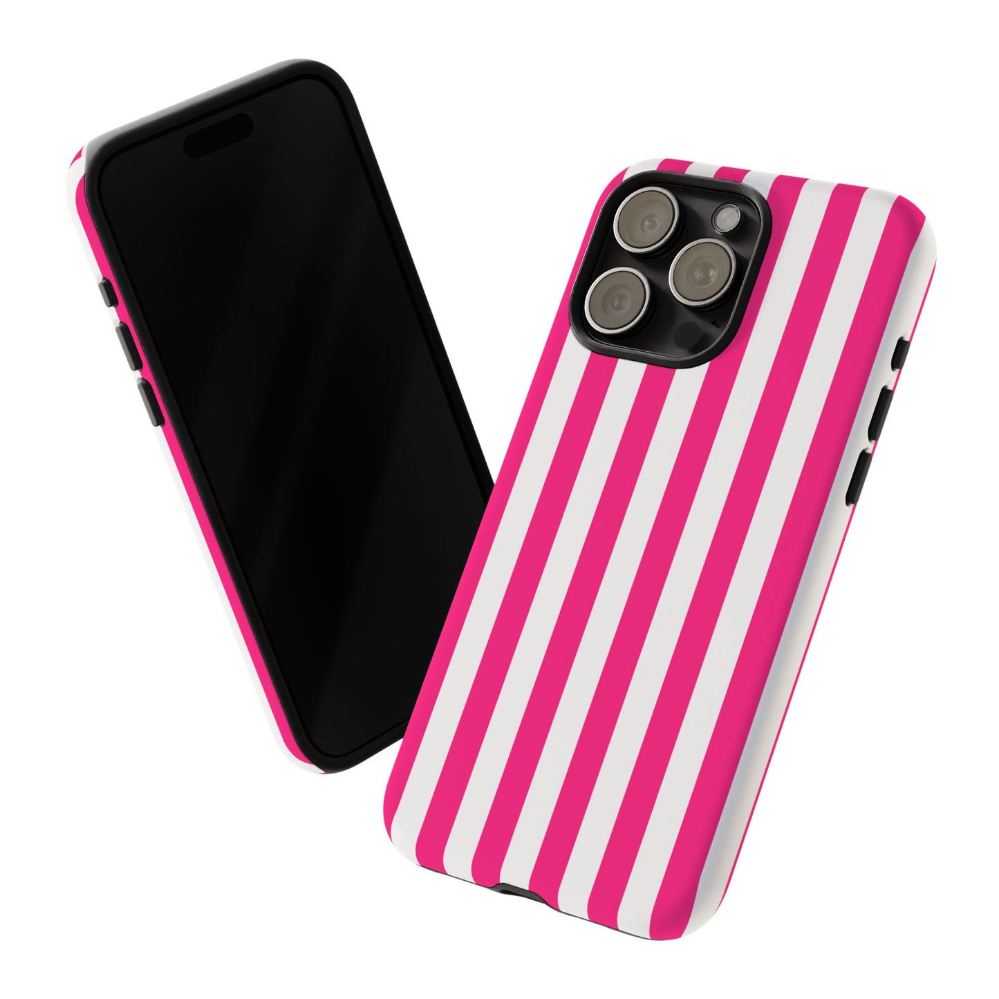 Pink Stripe Tough Phone Case for iphone or Samsung