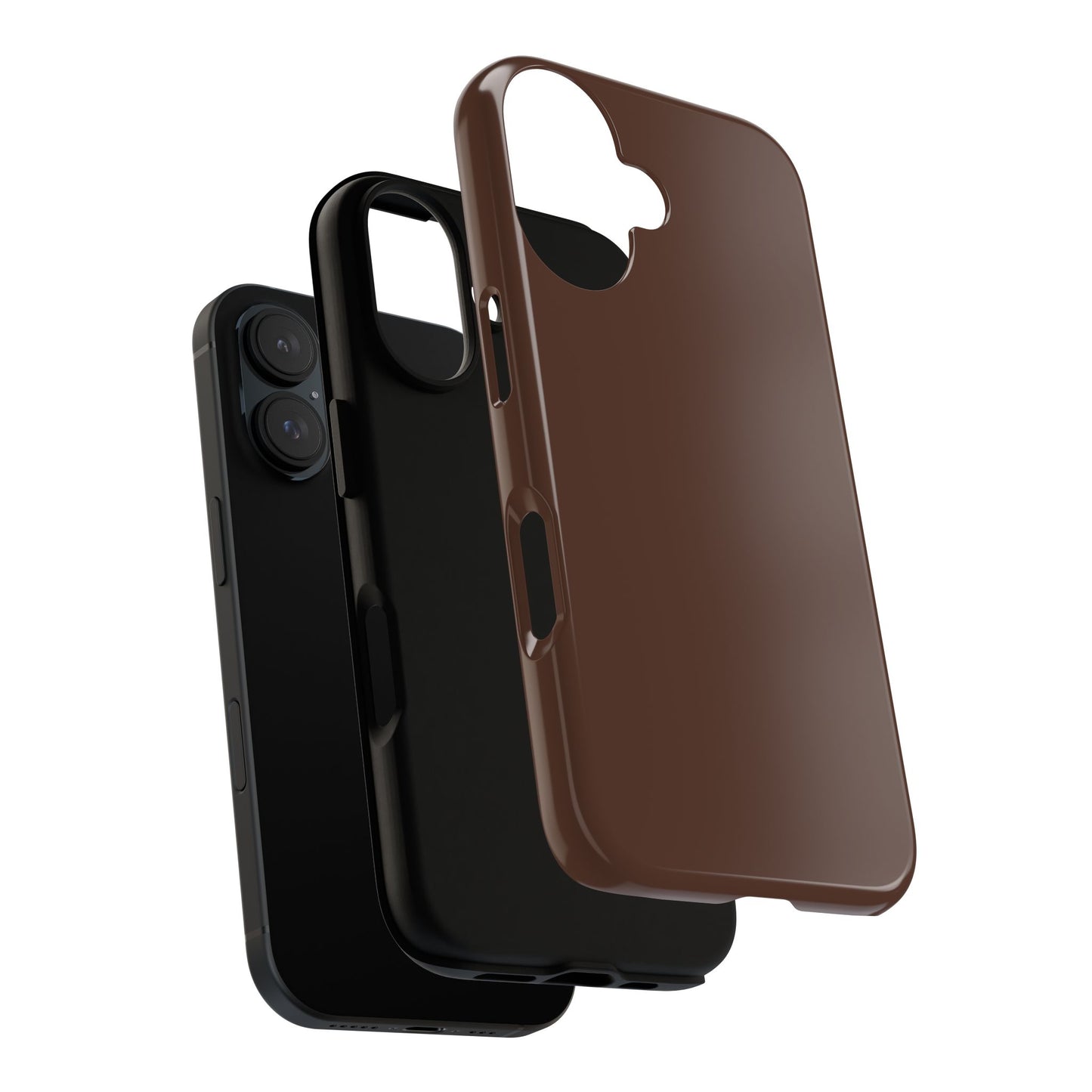 Chocolate Brown Tough Cell Phone Case Matte or Glossy Protective Case iPhone Samsung