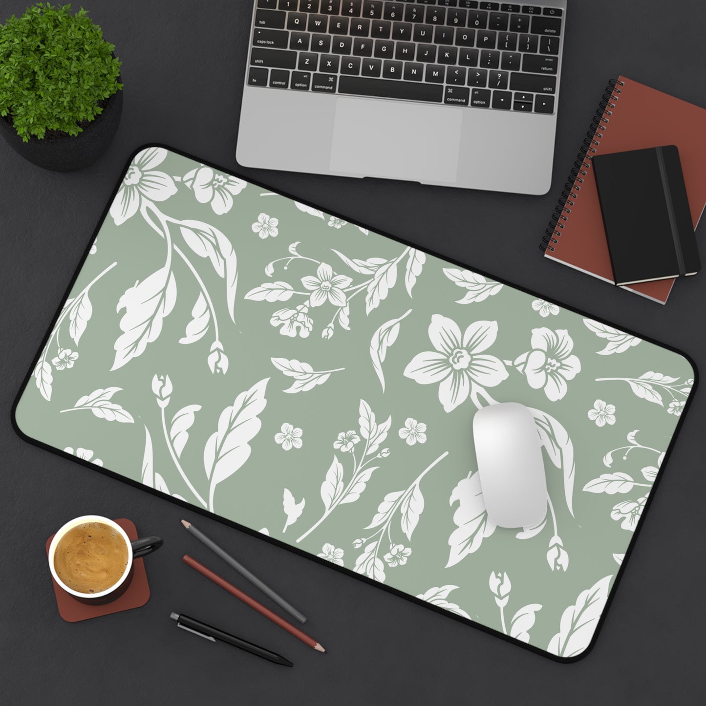 Sage Floral Desk Pad (12x18, 12x22 or 16x32)