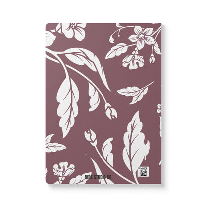 Mauve Floral A5 Lined Journal Coordinated Collection