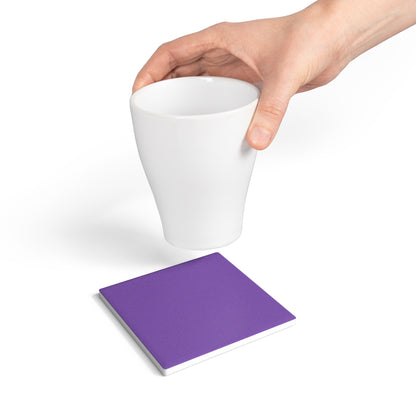 Purple Ceramic Coaster Round or Square | Coordinated Collection