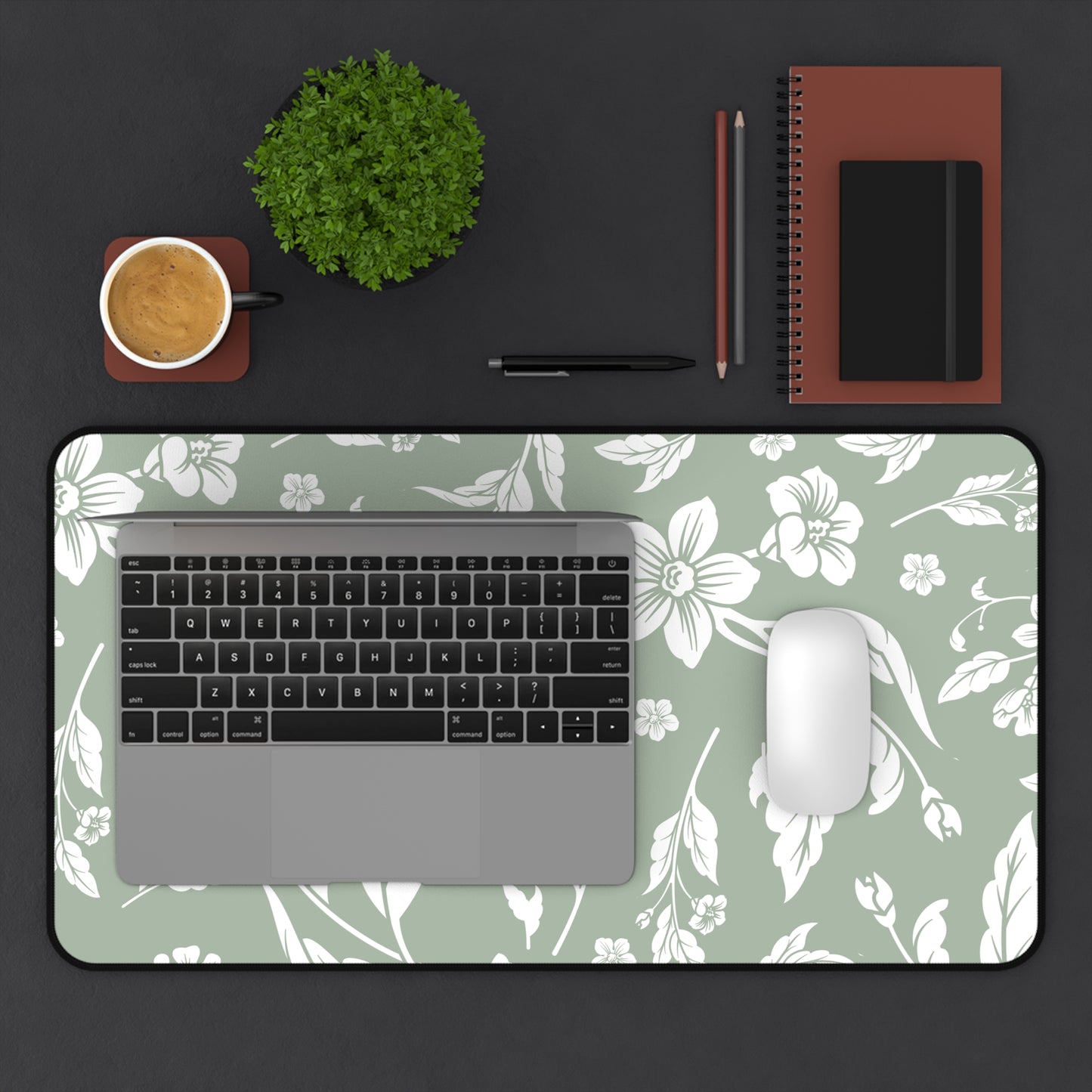 Sage Floral Desk Pad (12x18, 12x22 or 16x32)