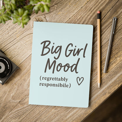 Ocean Blue Big Girl Mood A5 Lined Journal