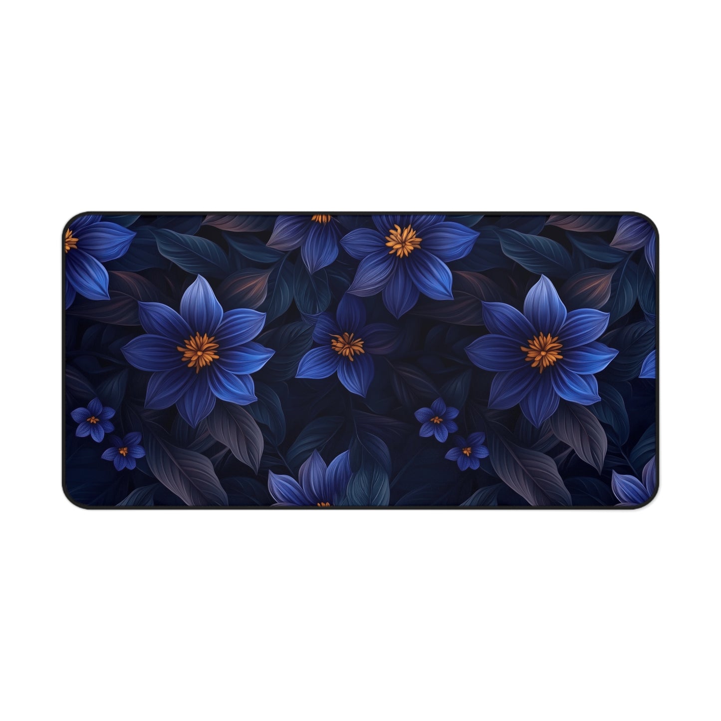 Blue Floral Heaven Desk Pad